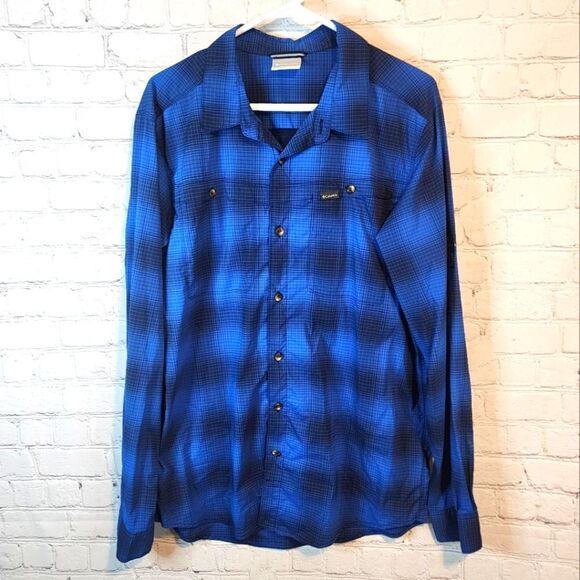 Men's Columbia "Omni-Shield" longsleeve button-down shirt, size Large - Picture 1 of 6